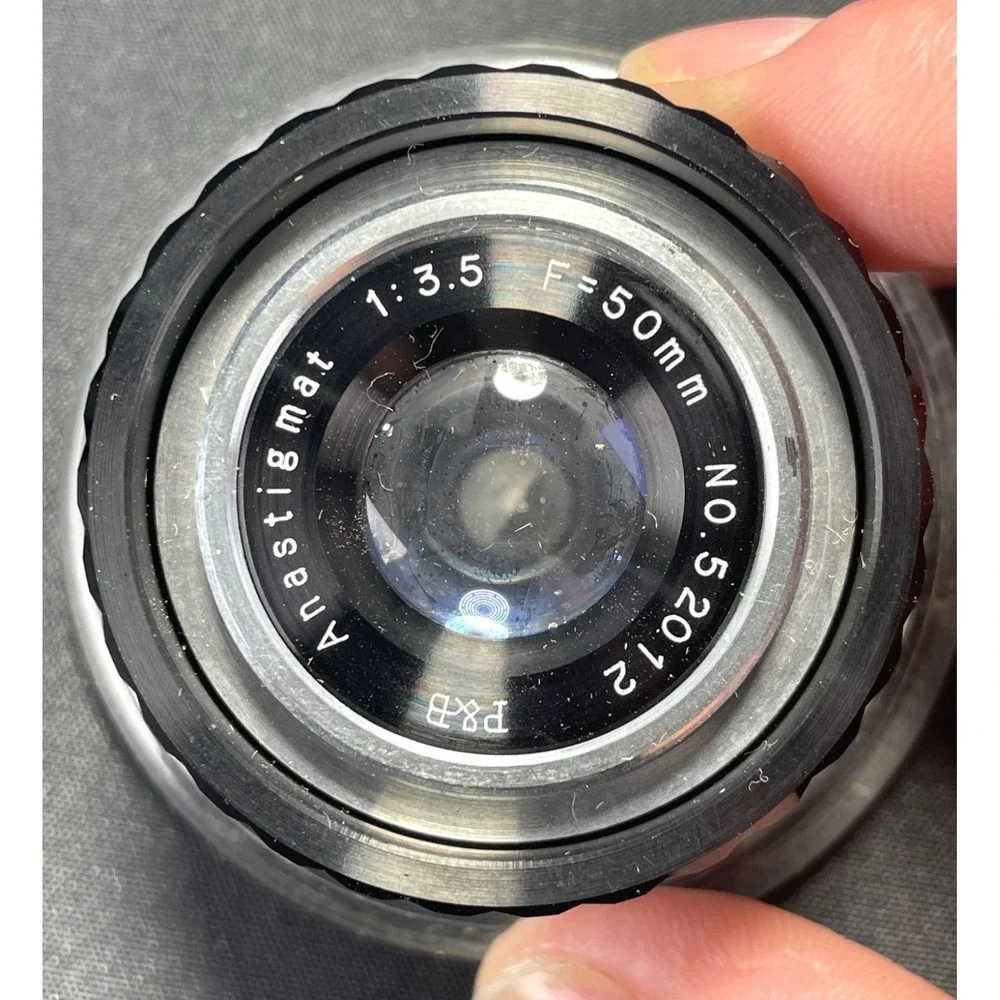 P&B Royal Anastigmat 50mm f/3.5 Lens No 52012 NOS w Box Case‎ Made Japan